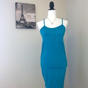 Blue tunic sundress